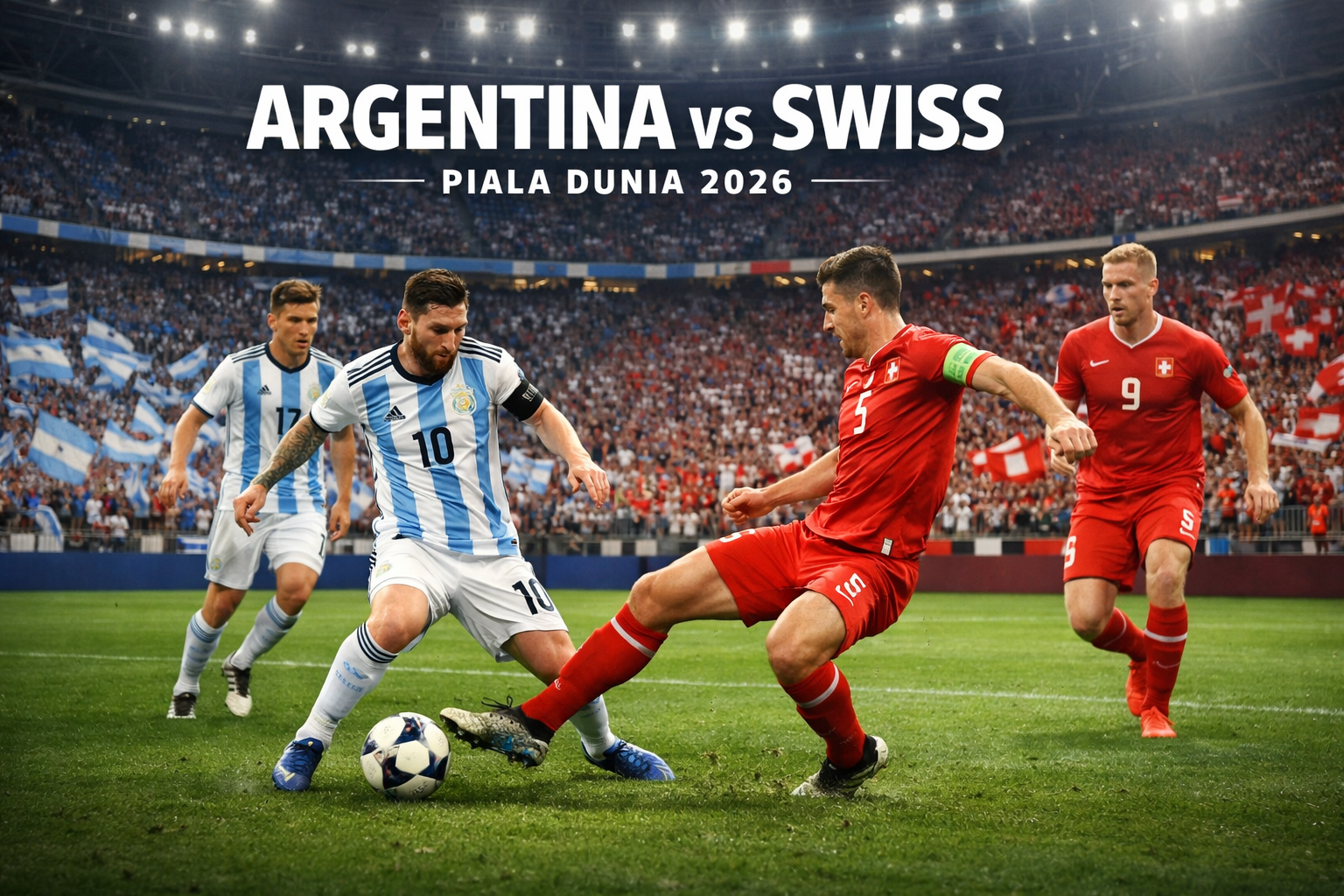 Argentina vs Swiss Besok Pagi Pukul 08.00 WIB Hadir untuk Pecinta Bola Lewat Streaming Premium Jalalive